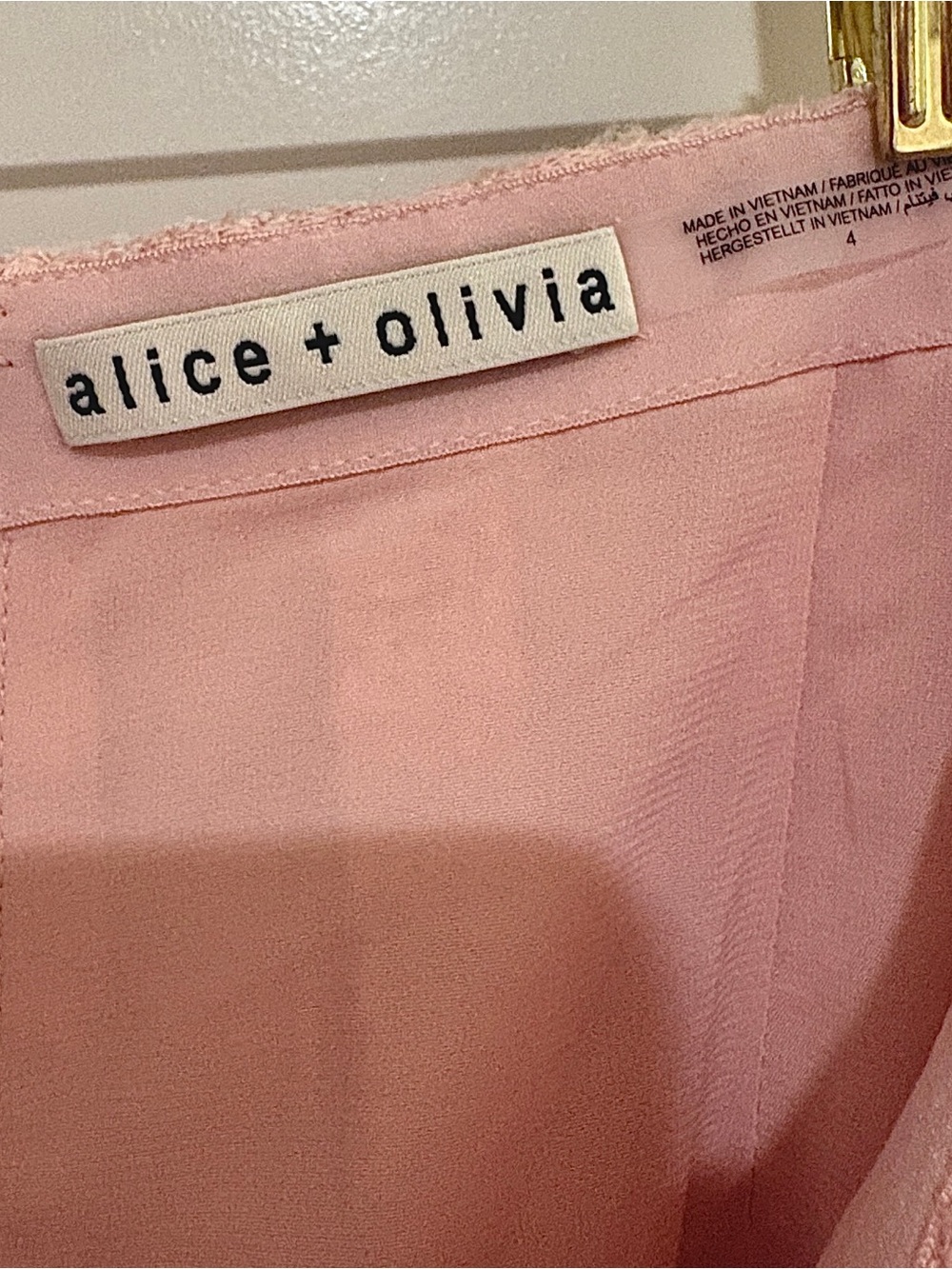 Alice + Olivia pink “Zona” Godet-Pleated Tweed Miniskirt 💗 - Picture 4 of 7